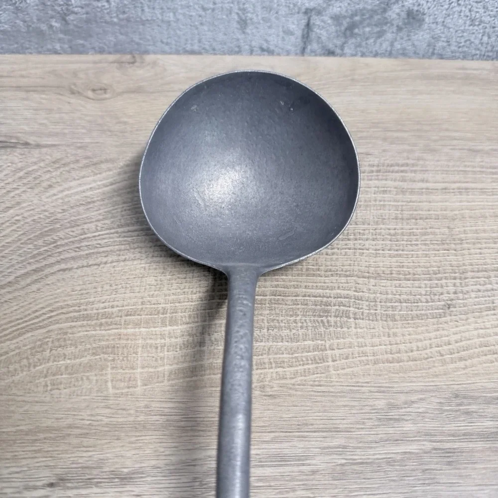 Vintage Made In Ghana‎ Handcrafted Soup Ladle Rustic Primitive Kitchen Decor